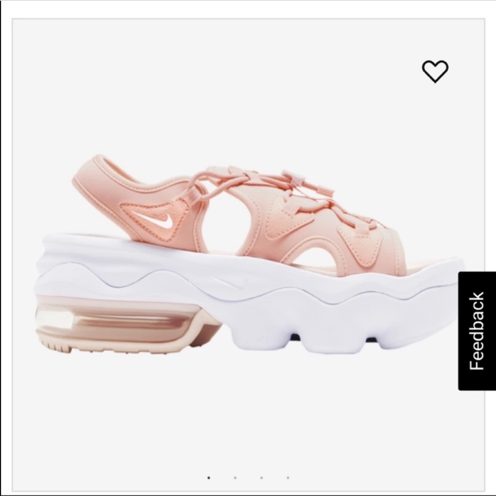 EUC Nike Air Max Koko Platform Chunky Sandal Guava coral pink color